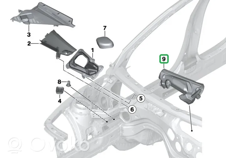 BMW M4 F82 F83 Muu korin osa 8062776