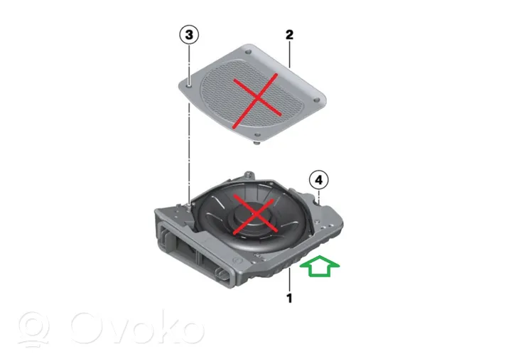 BMW M4 F82 F83 Subwoofer-bassokaiutin 9210152