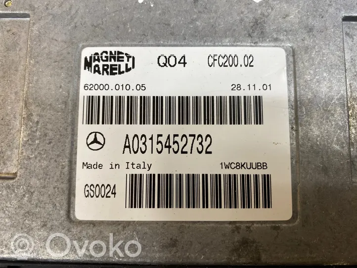 Mercedes-Benz C W203 Sterownik / Moduł skrzyni biegów A0315452732