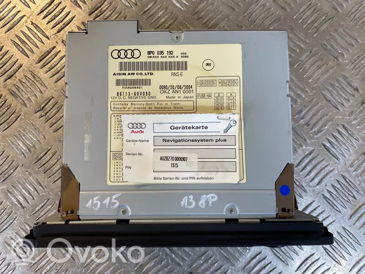 Audi A3 S3 8P Panel / Radioodtwarzacz CD/DVD/GPS 8P0035192