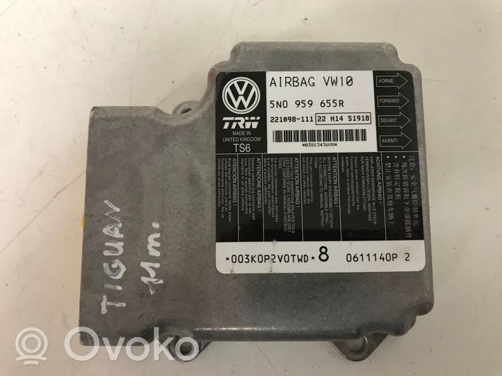 Volkswagen Tiguan Turvatyynyn ohjainlaite/moduuli 5N0959655R