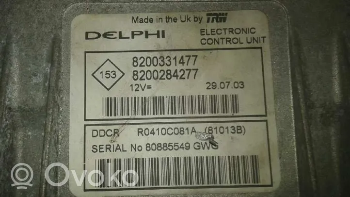 Renault Clio II Calculateur moteur ECU 8200331477