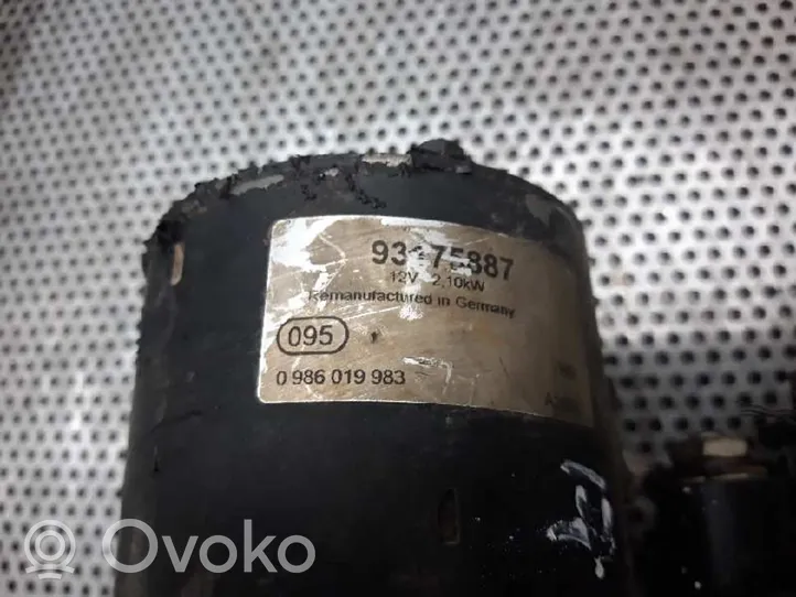 Opel Omega B1 Motor de arranque 0986019983