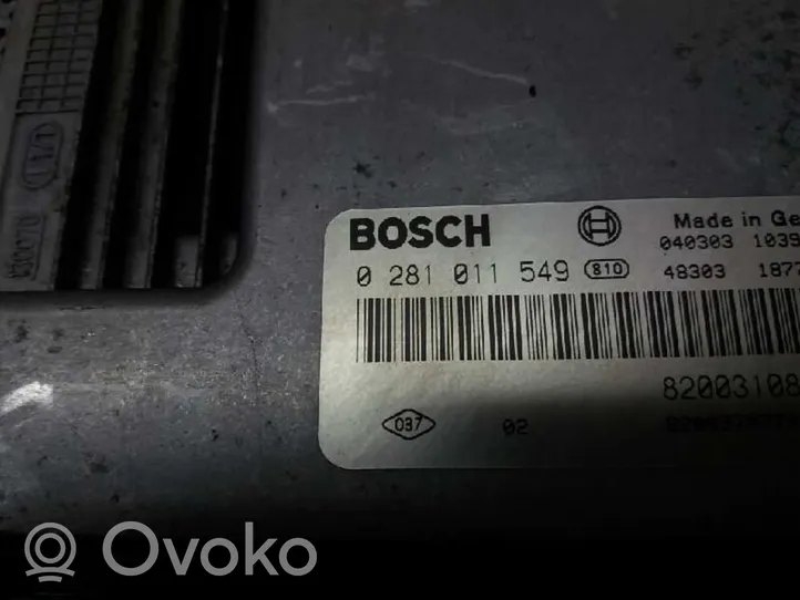 Renault Megane II Sterownik / Moduł ECU 0281011549