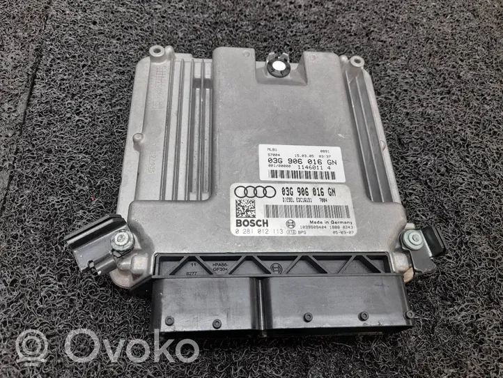 Audi A4 S4 B6 8E 8H Unidad de control/módulo del motor 03G906016GN