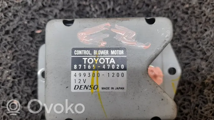 Toyota Prius (XW20) Lämpöpuhaltimen moottorin vastus 4993001200