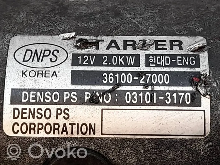 KIA Cerato Motor de arranque 3610027000