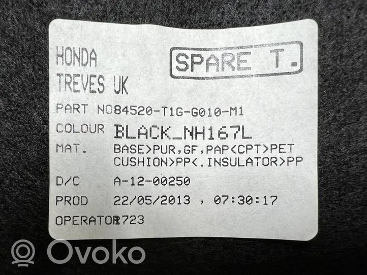 Honda CR-V Tavaratilan kaukalon tekstiilikansi 84520T1GG010M1
