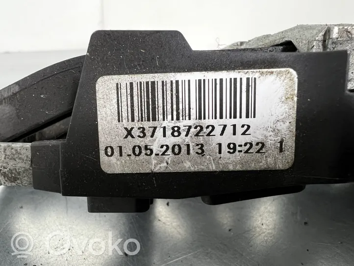 BMW 5 F10 F11 Support extérieur, poignée de porte arrière 722712