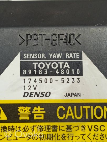 Toyota Prius (XW20) Czujnik przyspieszenia ESP 8918348010