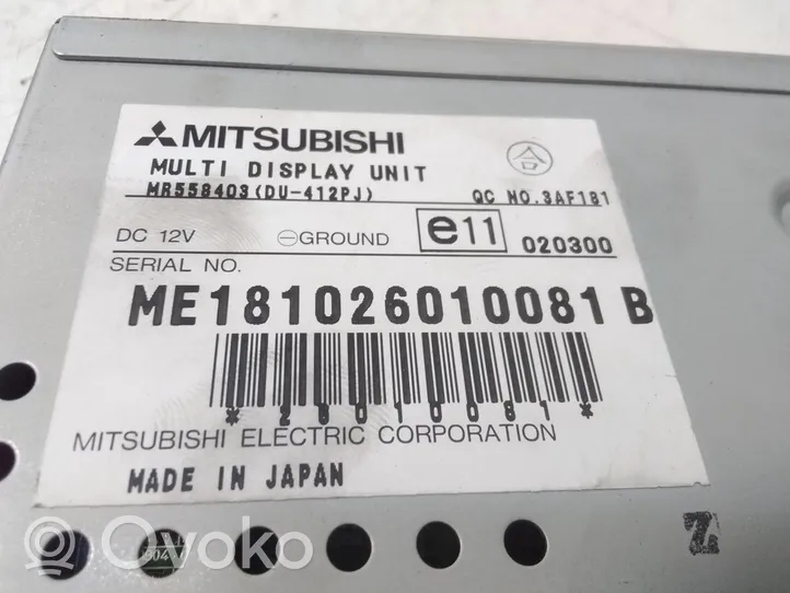 Mitsubishi Montero Écran / affichage / petit écran MR558403