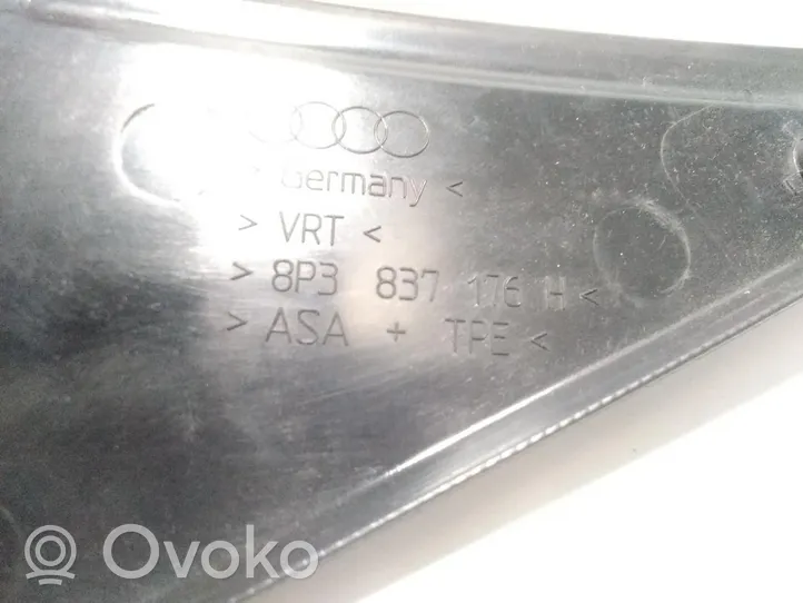 Audi A3 S3 A3 Sportback 8P Listwa wykończeniowa drzwi przesuwanych 8P3837176H