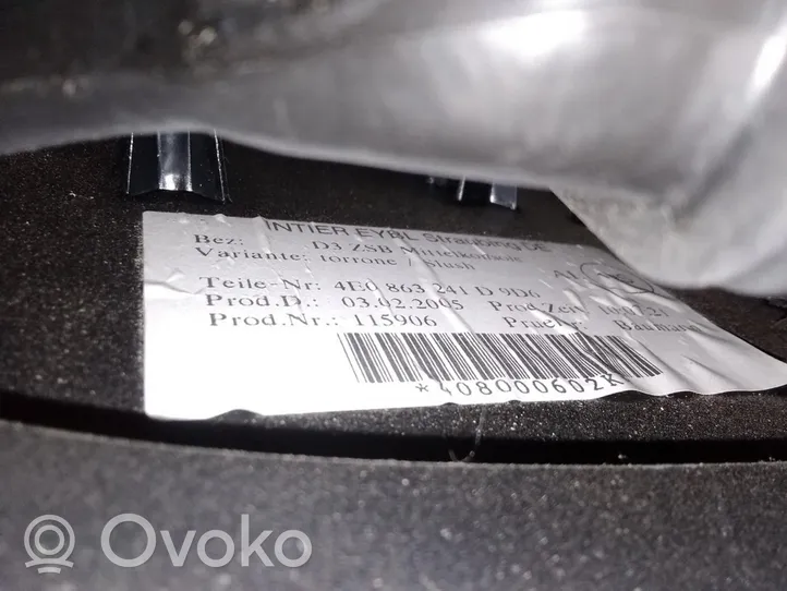 Audi A8 S8 D5 Podłokietnik tunelu środkowego 4E0863241D9D6