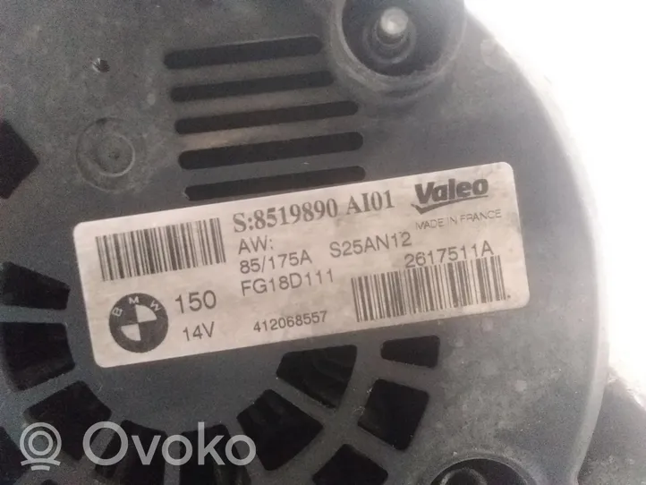 BMW 1 F20 F21 Generatore/alternatore 8519890