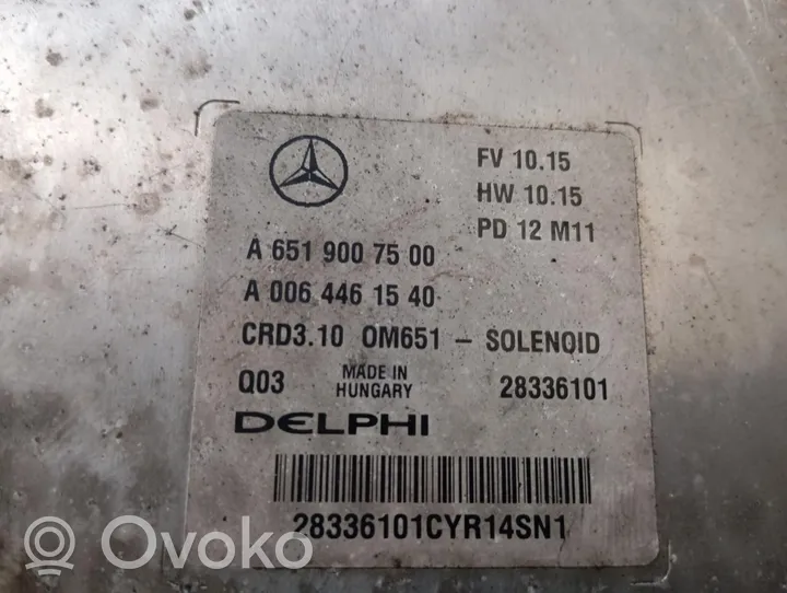 Mercedes-Benz C W204 Centralina/modulo del motore A6519007500