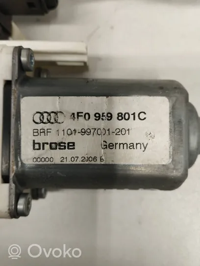 Audi A6 S6 C6 4F Moteur de lève-vitre de porte arrière 4F0959801C