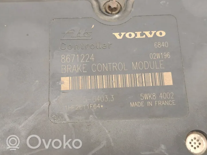 Volvo S60 Pompe ABS 8671224