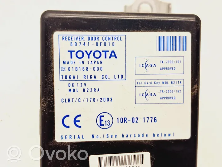 Toyota Corolla Verso AR10 Unité de commande module de porte 897410F010