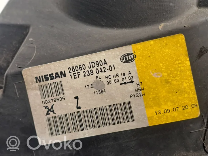 Nissan Qashqai Phare frontale 26060JD90A