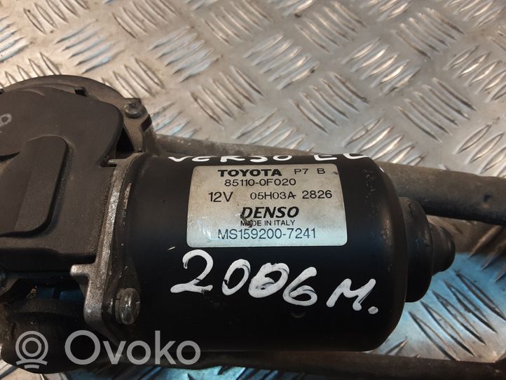 Toyota Corolla Verso AR10 Mechanizm wycieraczek szyby przedniej / czołowej 851100F020