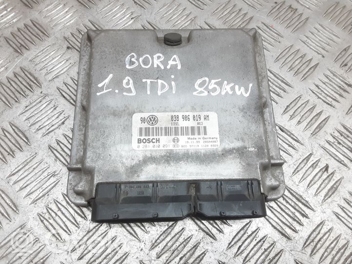 Volkswagen Bora Motorsteuergerät/-modul 0281010091