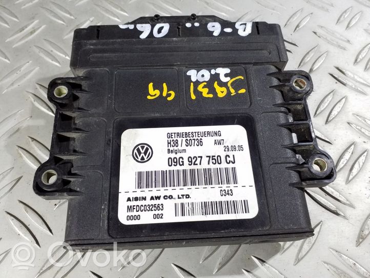 Volkswagen PASSAT B6 Pavarų dėžės valdymo blokas 09G927750CJ