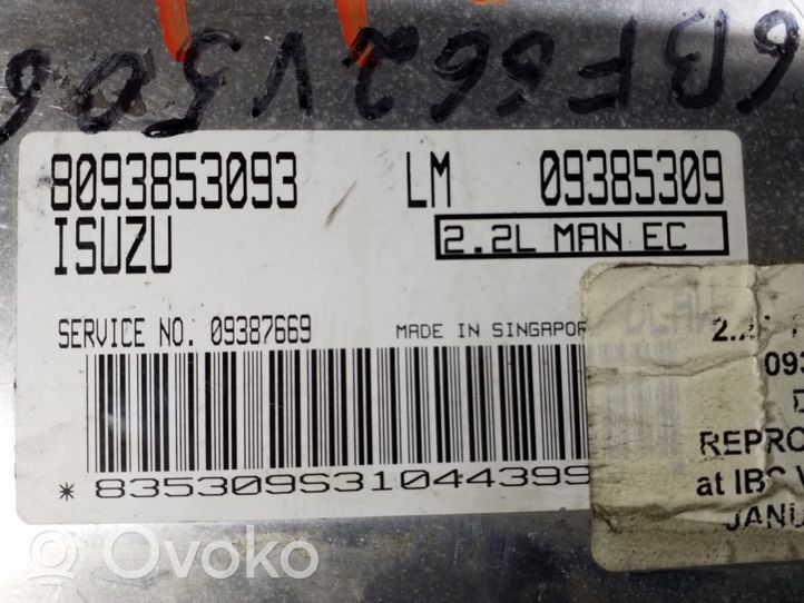 Opel Frontera B Calculateur moteur ECU 8093853093