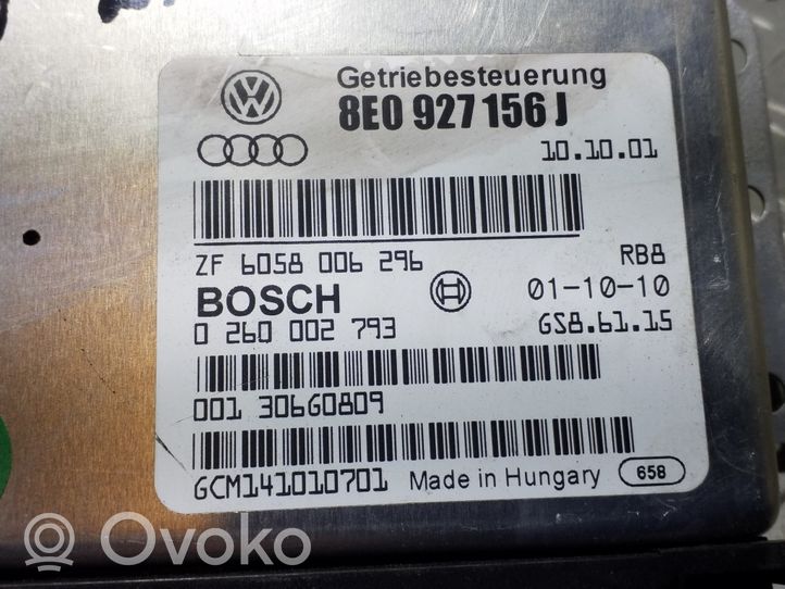 Audi A4 S4 B6 8E 8H Module de contrôle de boîte de vitesses ECU 8E0927156J