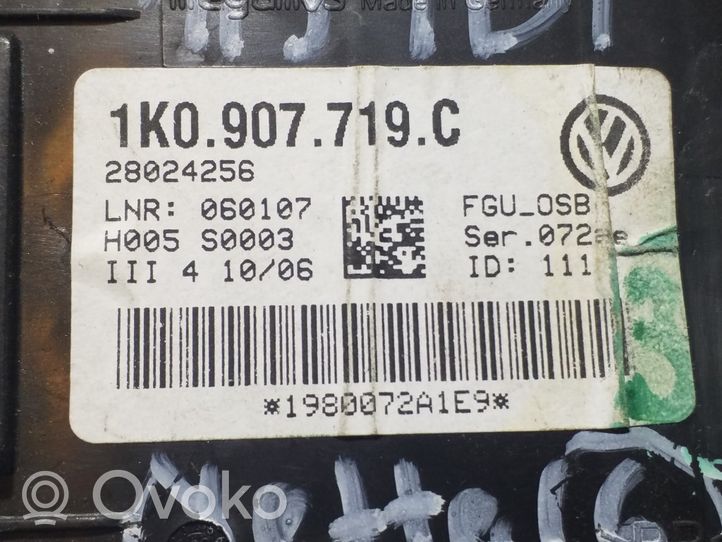 Volkswagen Jetta V Hälytyksen ohjainlaite/moduuli 1K0907719C