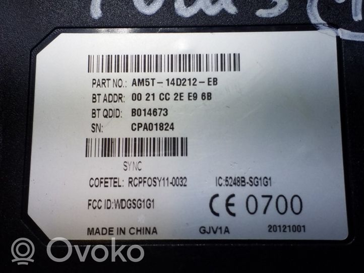 Ford Focus Moduł / Sterownik Bluetooth AM5T14D212EB