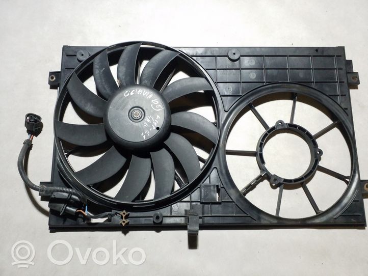 Skoda Octavia Mk2 (1Z) Ventilatore di raffreddamento elettrico del radiatore 1K0121207J