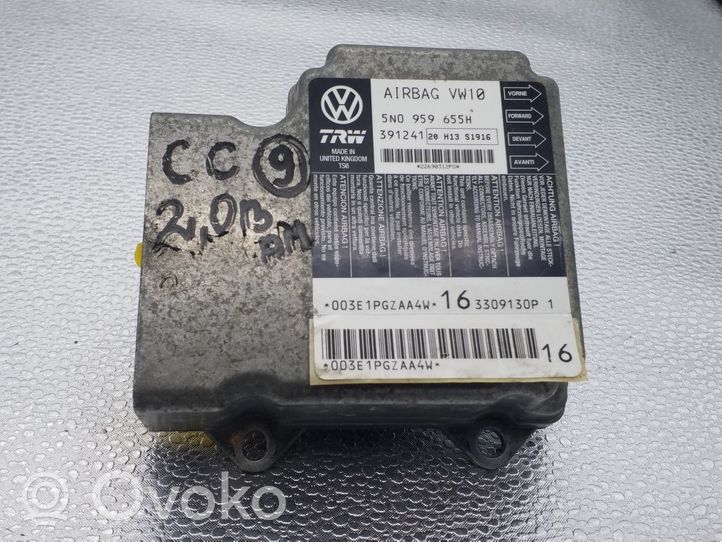 Volkswagen PASSAT CC Turvatyynyn ohjainlaite/moduuli 5N0959655H
