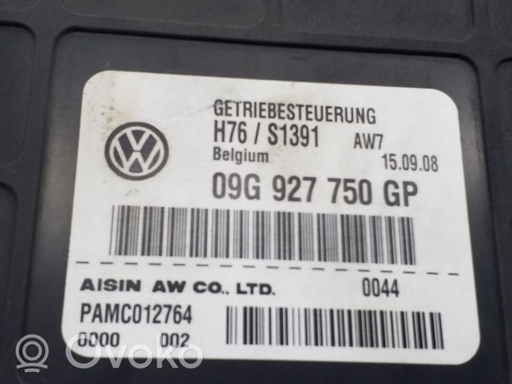 Volkswagen PASSAT CC Module de contrôle de boîte de vitesses ECU 09G927750GP