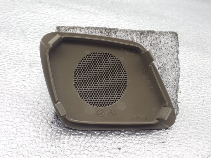 Audi A4 S4 B8 8K Grilles, couvercle de haut-parleur porte arrière 8K0035409