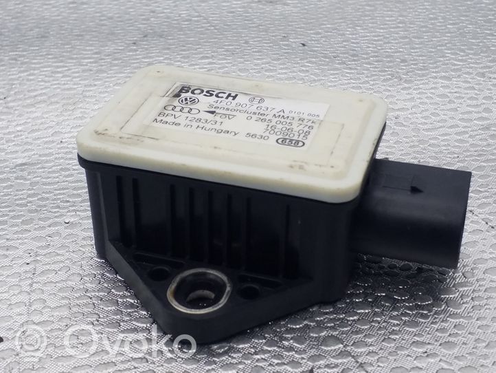 Audi A6 S6 C6 4F ESP (elektroniskās stabilitātes programmas) sensors (paātrinājuma sensors) 4F0907637A