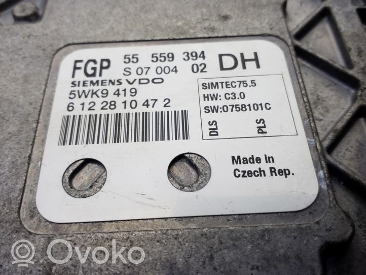 Opel Astra H Unité de commande, module ECU de moteur 55559394