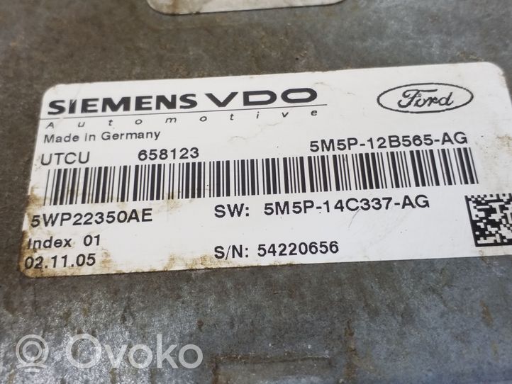 Ford Focus Komputer / Sterownik ECU silnika 5M5P12B565AG