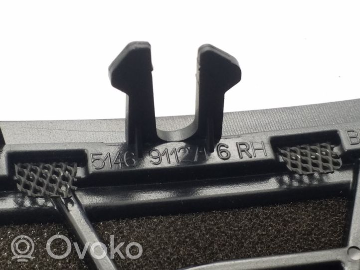 BMW 5 F10 F11 Rivestimento grigia altoparlante della cappelliera 9112716