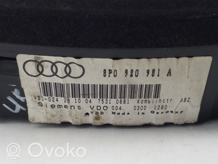 Audi A3 S3 8P Licznik / Prędkościomierz 8P0920981A