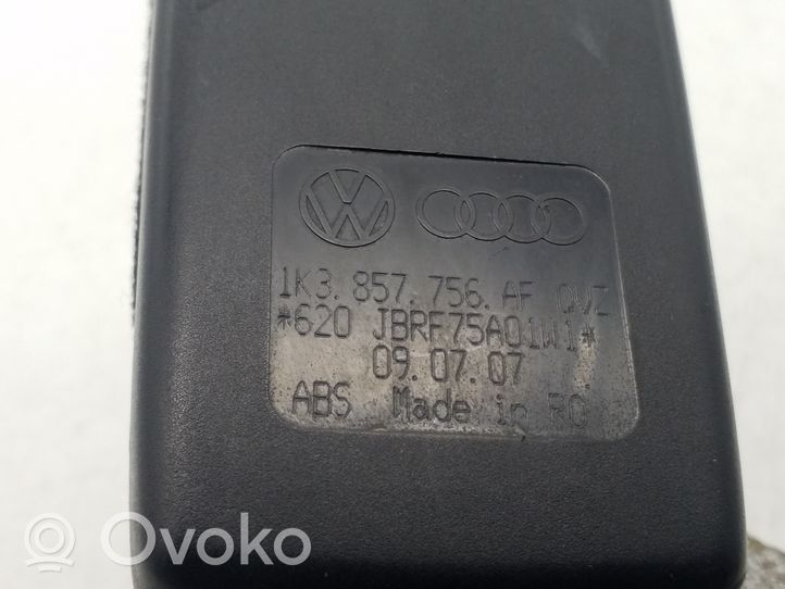 Volkswagen PASSAT B6 Priekšējās jostas sprādze 1K3857756AF