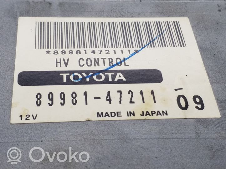 Toyota Prius (XW20) Moottorin ohjainlaite/moduuli (käytetyt) 8998147211