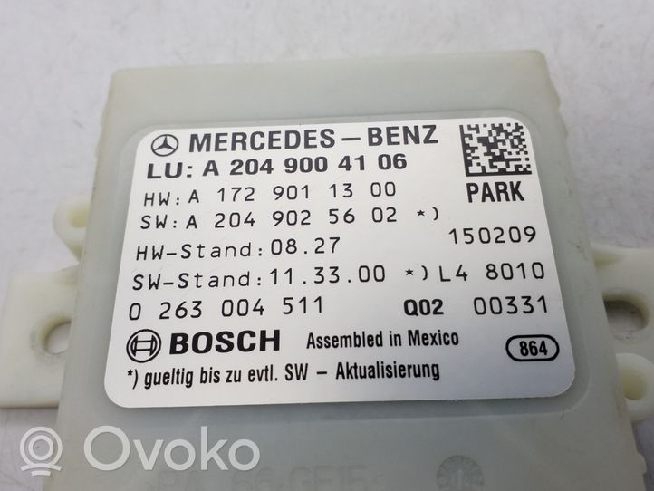 Mercedes-Benz C AMG W204 Centralina/modulo sensori di parcheggio PDC A2049004106