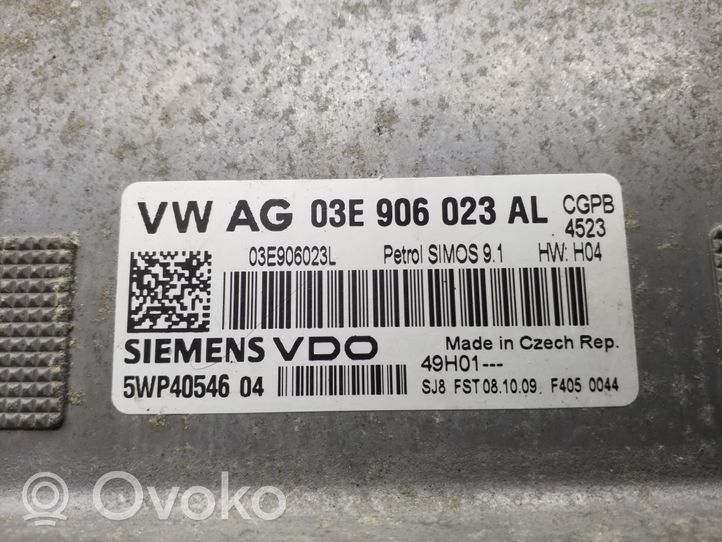 Volkswagen Polo V 6R Komputer / Sterownik ECU silnika 03E906023AL