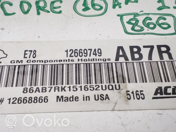 Buick Encore I Centralina/modulo motore ECU 12669749