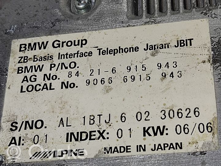 BMW 7 E65 E66 Module unité de contrôle Bluetooth 6915943