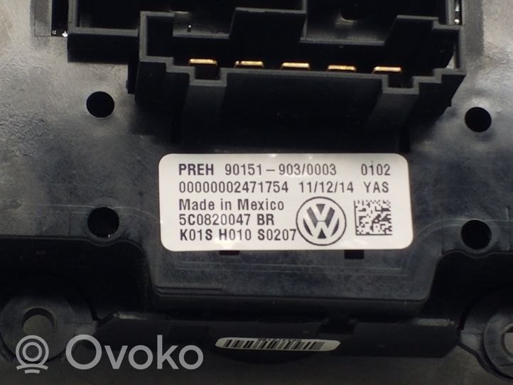 Volkswagen Jetta VI Panel klimatyzacji 5C0820047BR