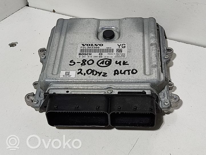 Volvo S80 Unité de commande, module ECU de moteur 31303388