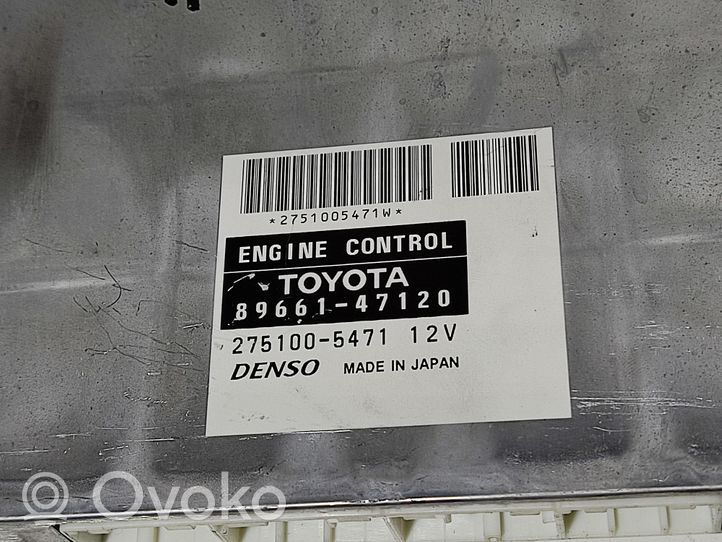 Toyota Prius (XW20) Unité de commande, module ECU de moteur 8966147120