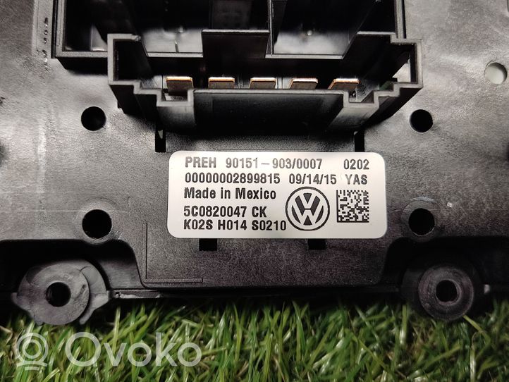 Volkswagen Jetta VI Panel klimatyzacji 5C0820047CK