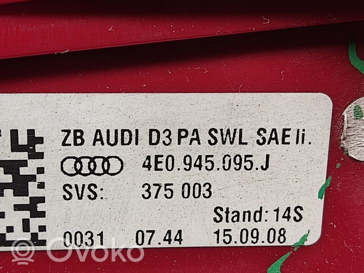 Audi A8 S8 D3 4E Feux arrière / postérieurs 4E0945095J